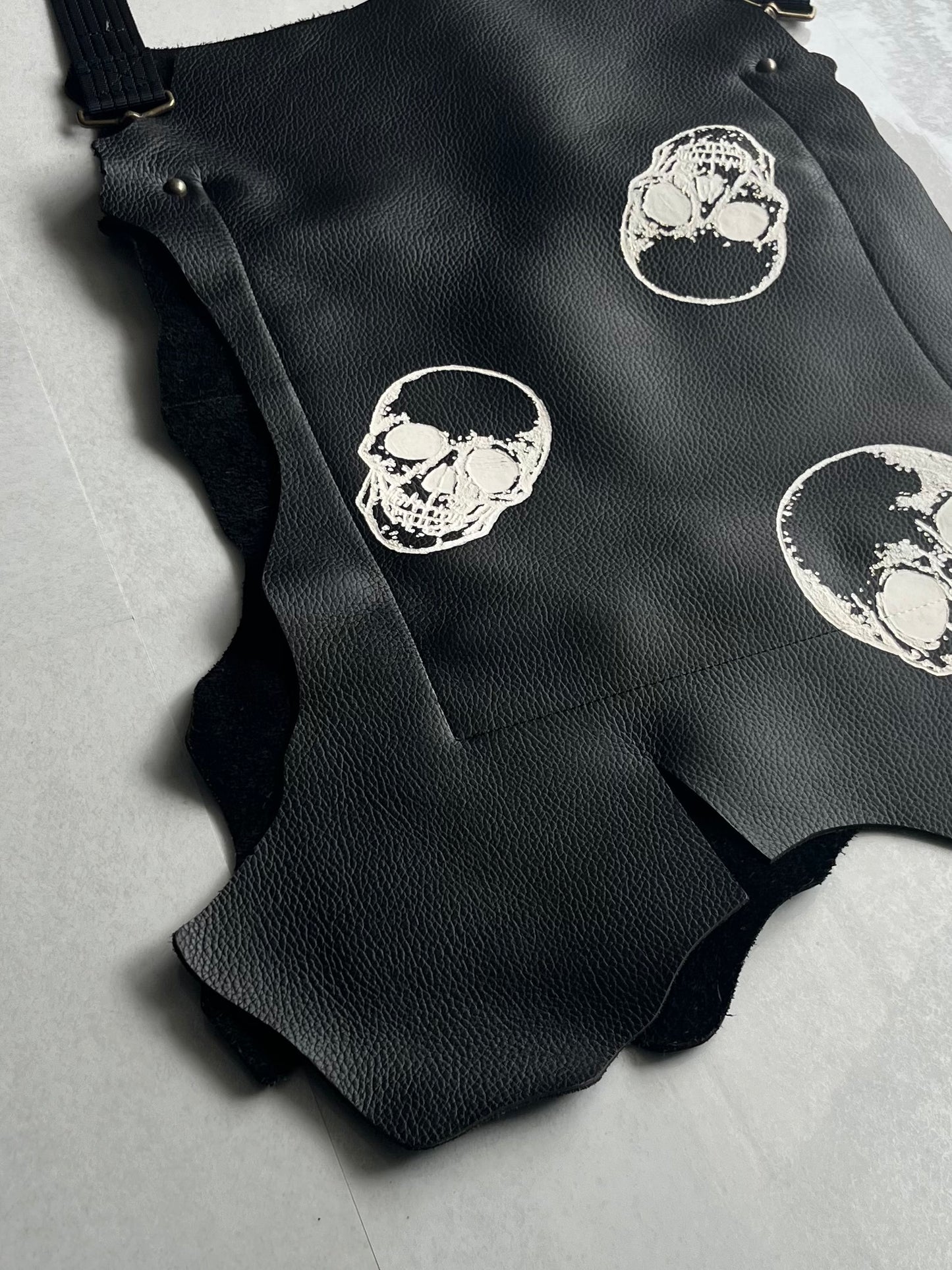 Beauty Beast Black Skull Bag