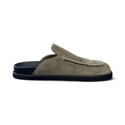 HERMES Johann Suede Mules Sandals Size EU 41