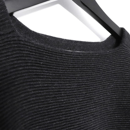 FEAR OF GOD Black Dropped Shoulder Crewneck Sweater Size L