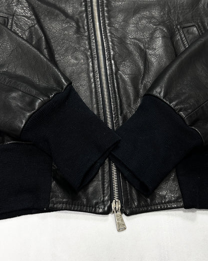 10sei0otto GUIDI Leather Slim Zip Blouson Size 44