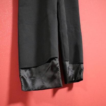 DELADA Black Slim Detail Trousers Size 46
