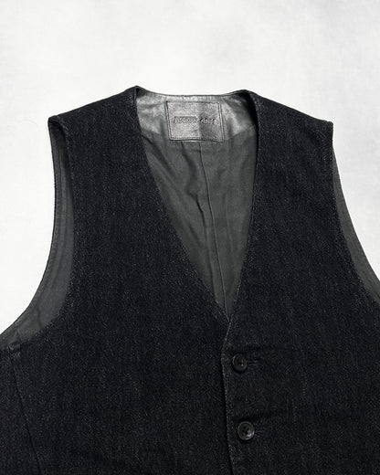 Isamu Katayama Backlash Black L/W 5B Trimmed Vest Size M