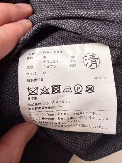 CDG HOMME DEUX 18SS Wool Zip Blazer Gray Size M