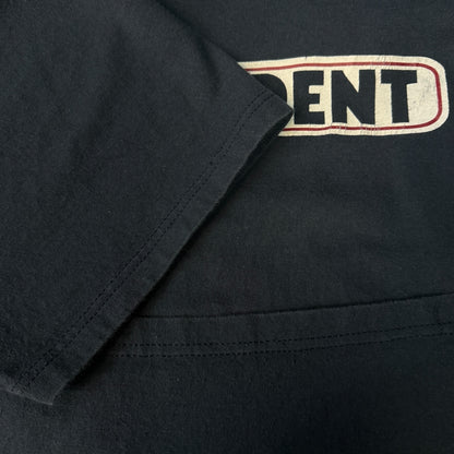 INDEPENDENT 00s Bar Logo Vintage T-Shirt Navy Size XL