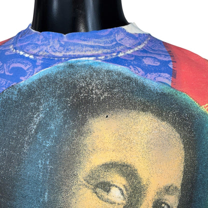 BOB MARLEY 90s Heaven Smiles Color Overprint T-Shirt Size XL
