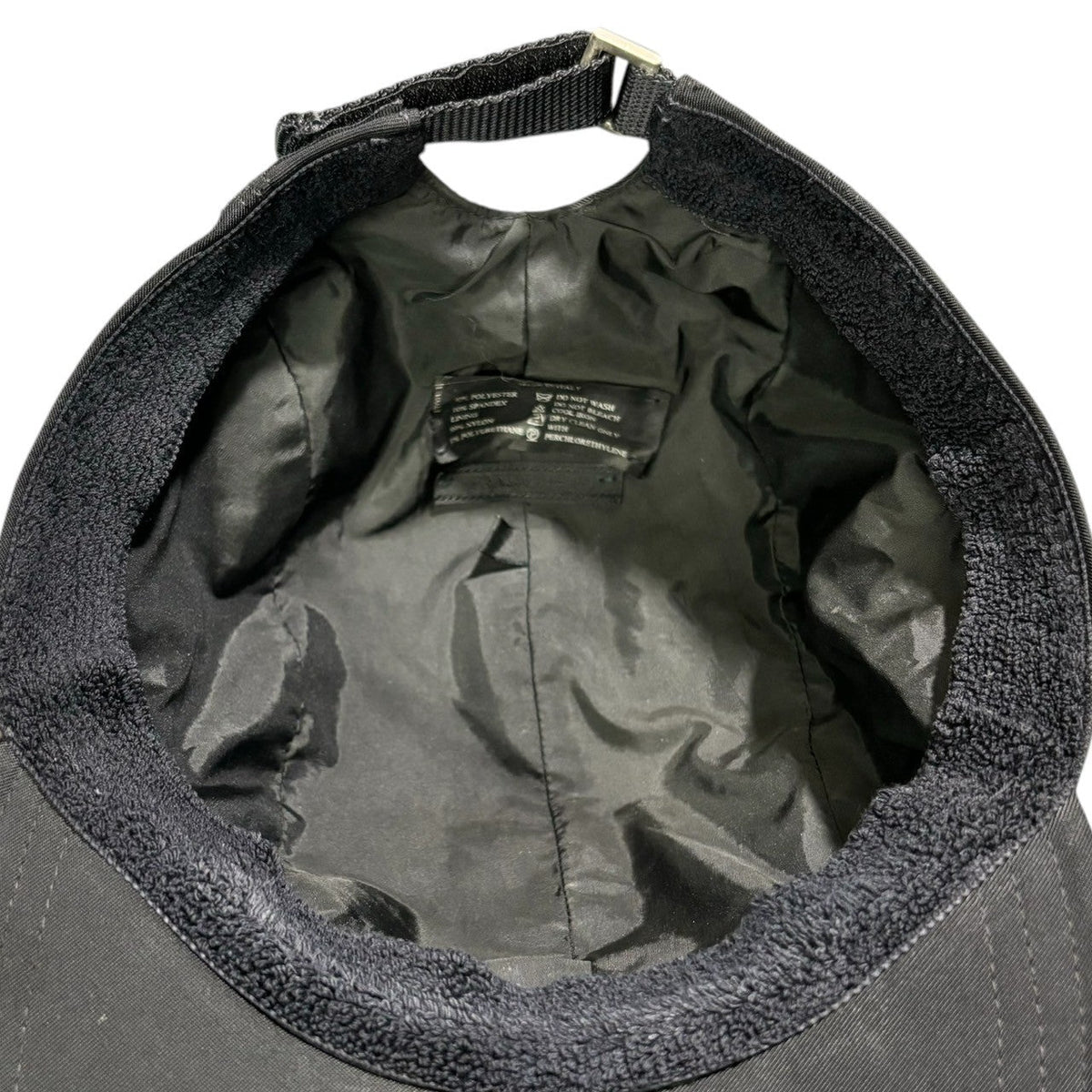 PRADA 00's Logo Front Pocket Jet Cap Black Size L
