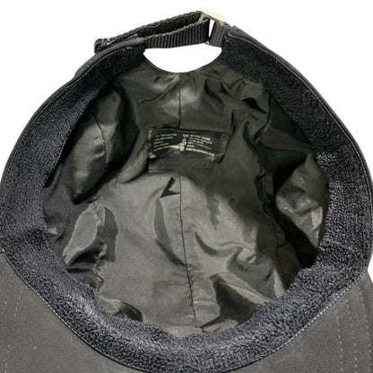 PRADA 00's Logo Front Pocket Jet Cap Black Size L
