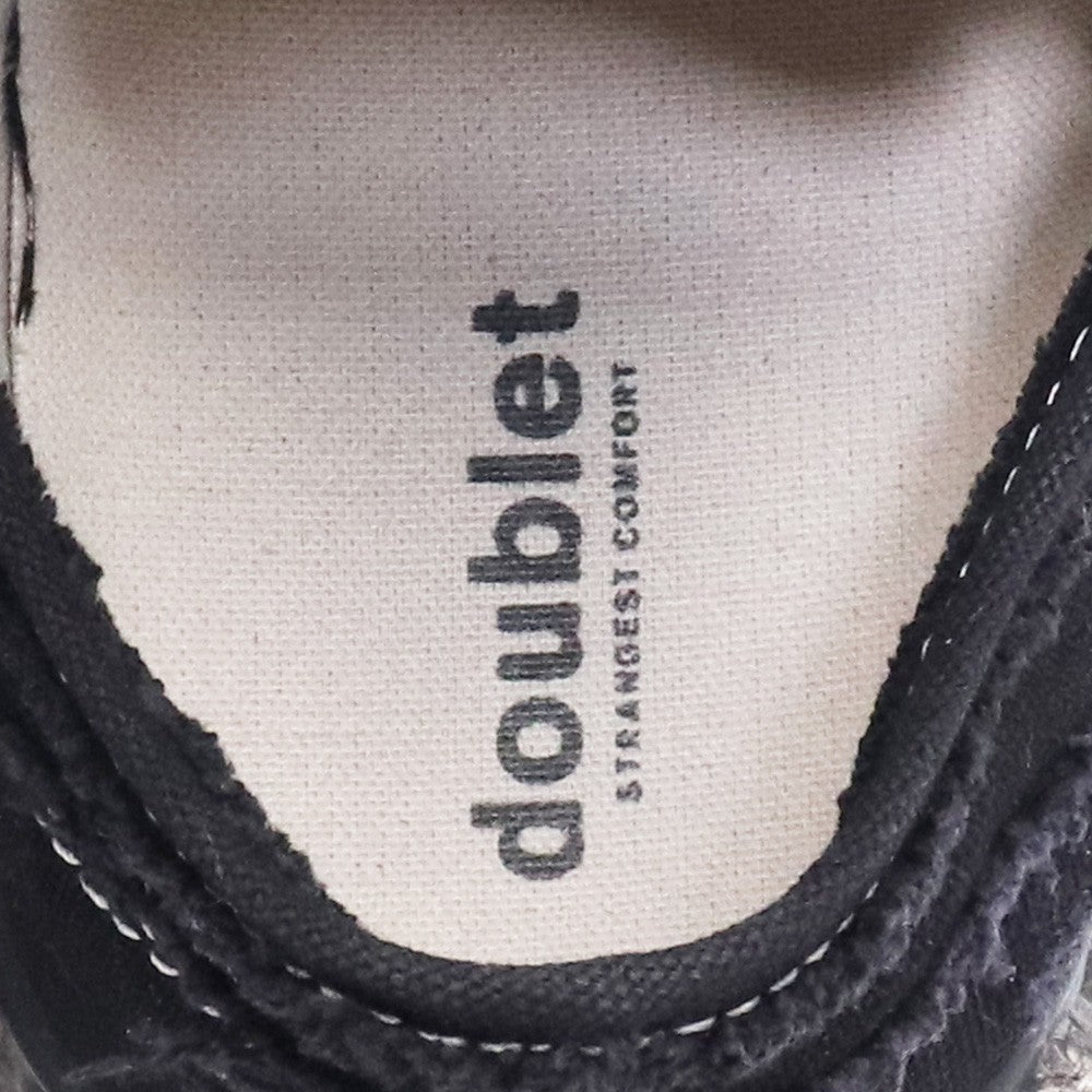 DOUBLET 26SS Dirty Spike Toe Cap Sneakers Black Size 26H