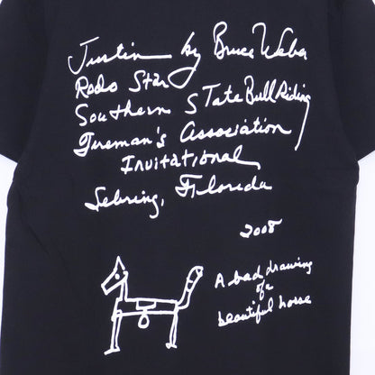BIOTOP Bruce Weber Photo Print T-Shirt Black Size M