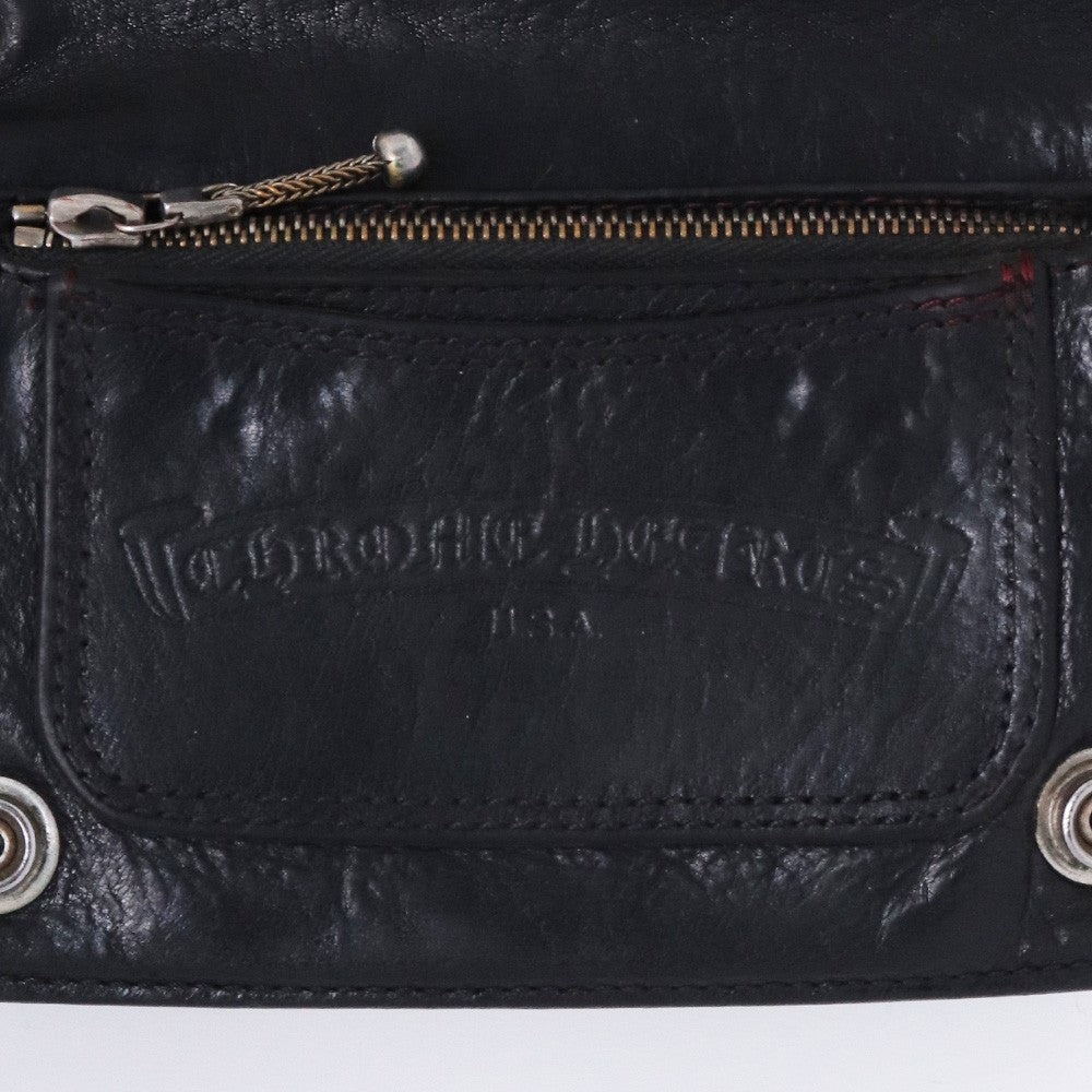 Chrome Hearts Cross Patch 2-Zip Star Bi-Fold Wallet Size F