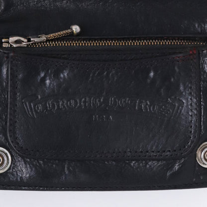 Chrome Hearts Cross Patch 2-Zip Star Bi-Fold Wallet Size F