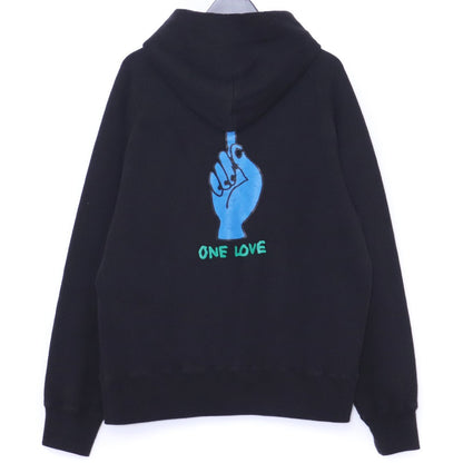 Sacai GONZ ONE LOVE Hoodie Black Size 3