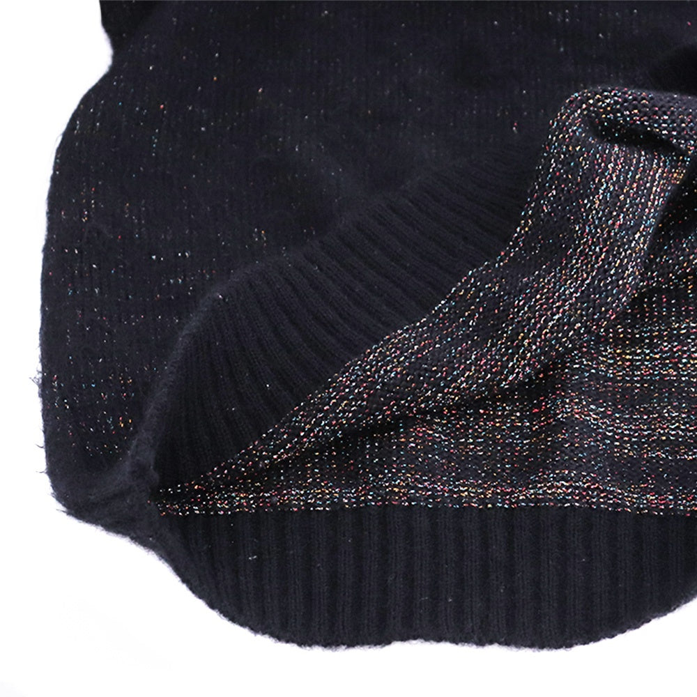 WACKO MARIA Glitter Mohair Knit Sweater Black Size S