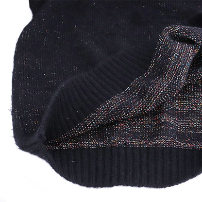 WACKO MARIA Glitter Mohair Knit Sweater Black Size S