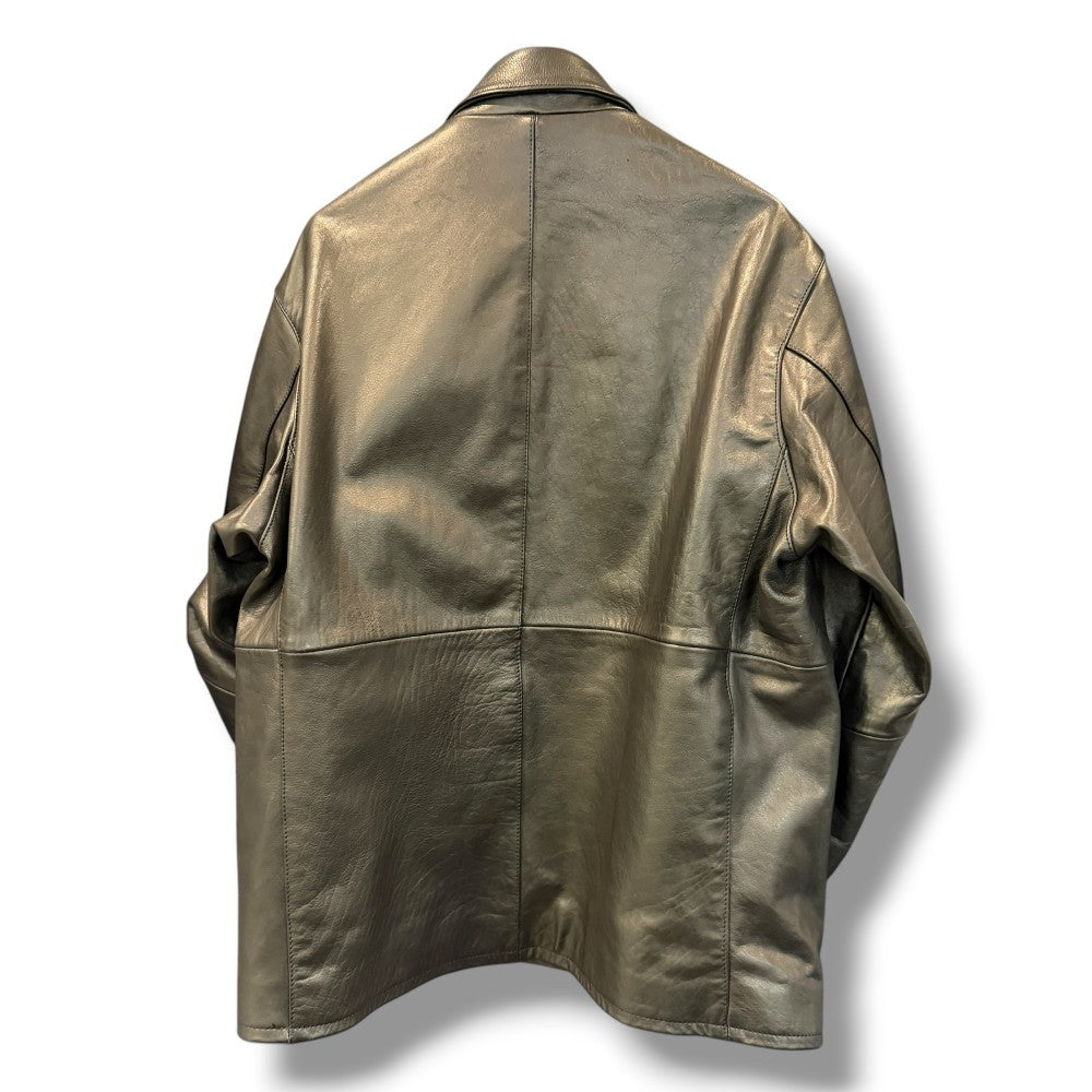 FREAK'S STORE Calf Leather Jacket Black Size M