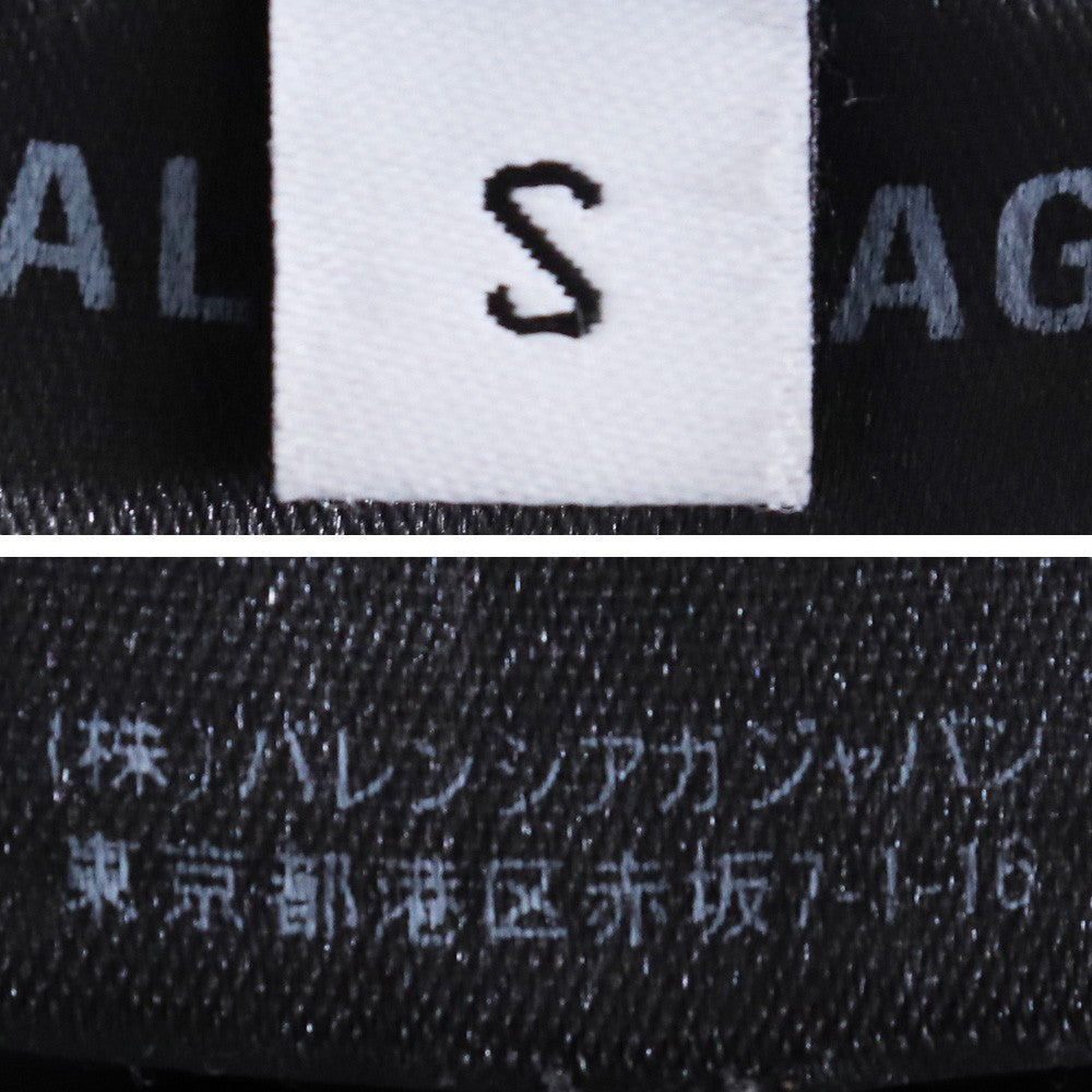 BALENCIAGA Back Logo Hoodie Black Size S