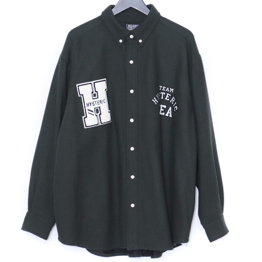 Hysteric Glamour WIND AND SEA 3rd Wool Shirt Khaki Size L