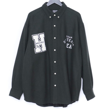 Hysteric Glamour WIND AND SEA 3rd Wool Shirt Khaki Size L