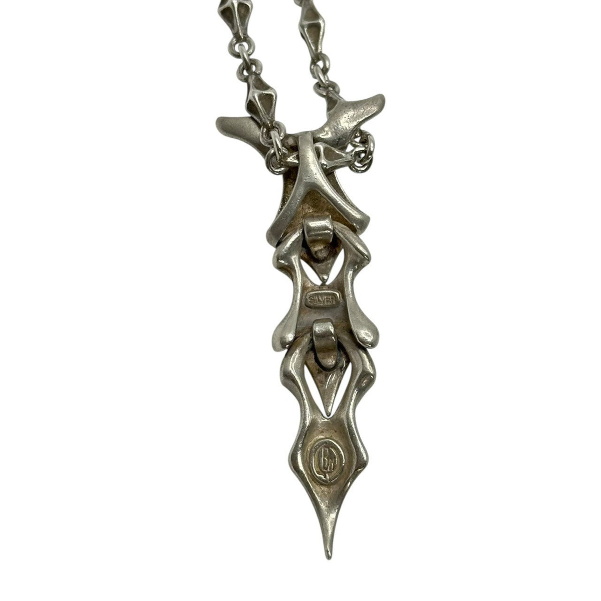 Bloody Mary Sushumna Pendant Tiny Bone Chain Necklace