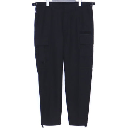 DIESEL Cool Wool Adjustable Belt Cargo Pants Black Size 30