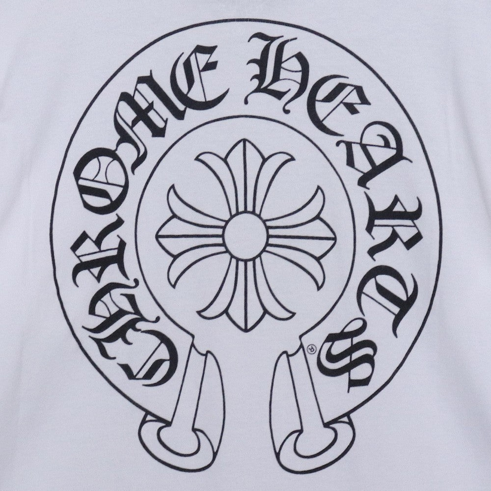 Chrome Hearts Back Horseshoe Print T-Shirt White Size L