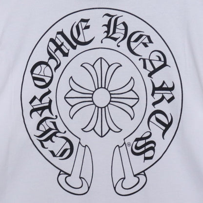 Chrome Hearts Back Horseshoe Print T-Shirt White Size L