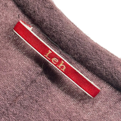 Leh Sleeve-Split Wool Pullover Shirt Multi Size M