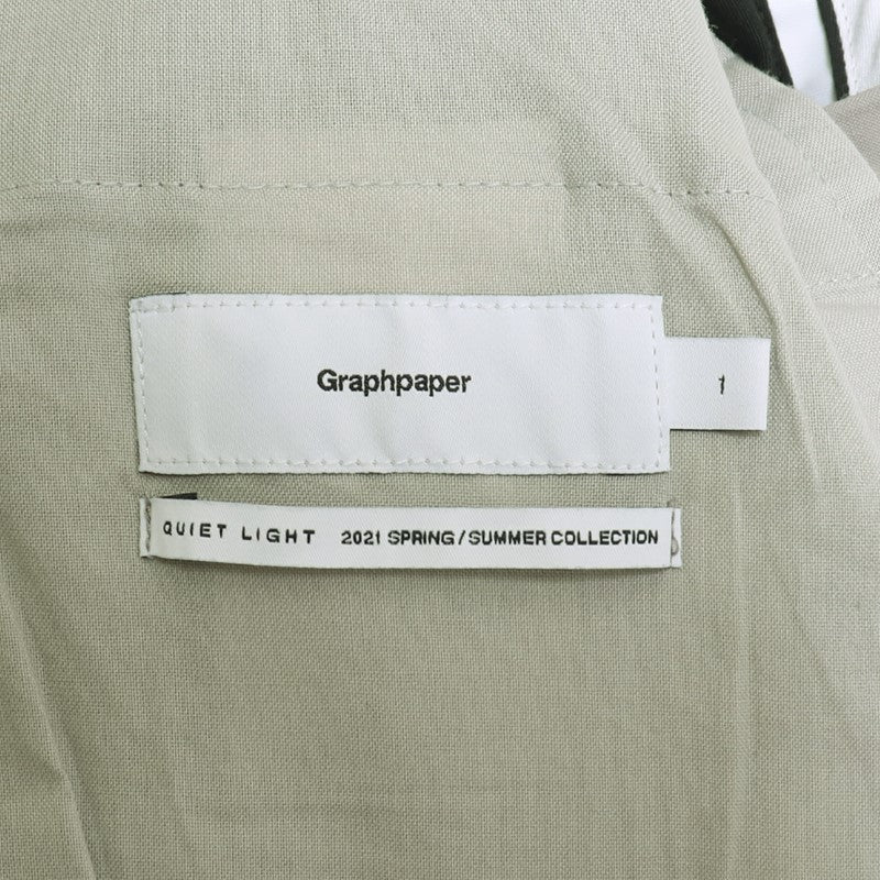 GRAPHPAPER 21SS Fine Wool Tropical Pants Gray Size 1