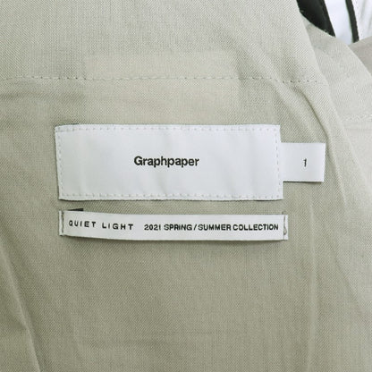 GRAPHPAPER 21SS Fine Wool Tropical Pants Gray Size 1