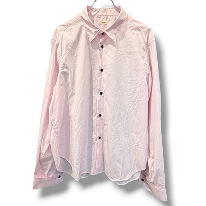 VUJA DE Wire Double Cuff Long Sleeve Shirt Pink Size M