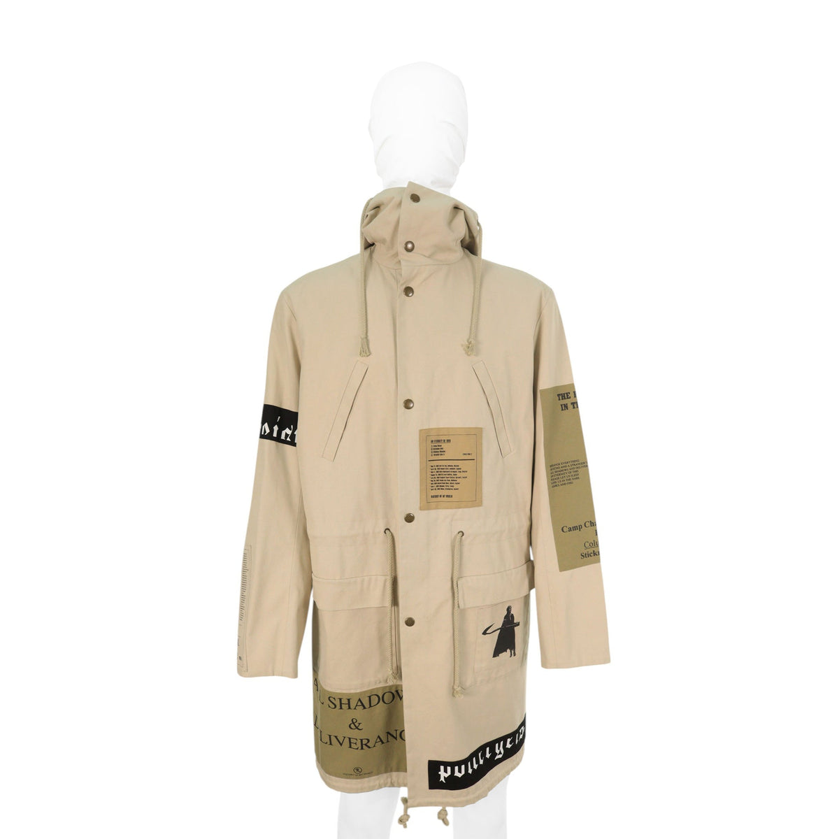 RAF SIMONS 2005 A/W Beige Cotton Coat Size 44