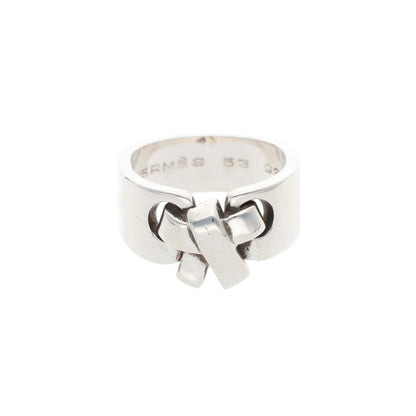 Hermes HERMÈS Sterling Silver Ring Silver