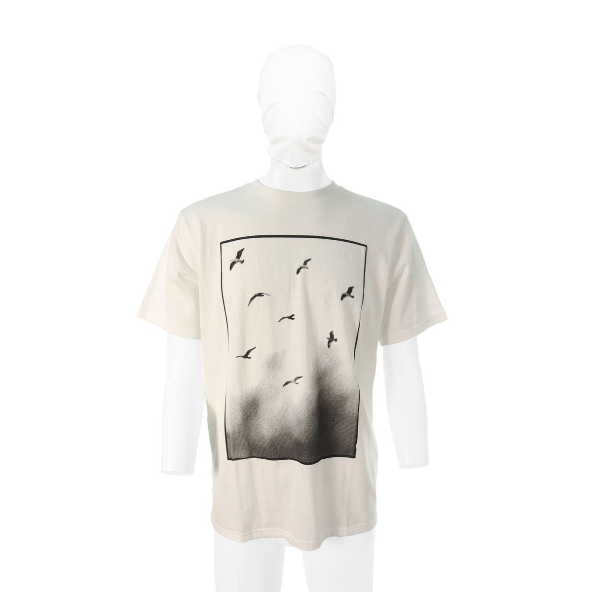 NUMBER (N)INE 8th Anniv Cotton T-Shirt White Black Size 3