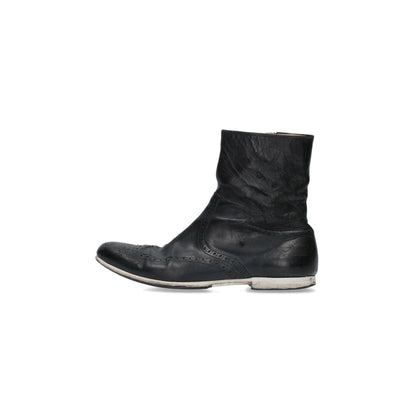 NUMBER (N)INE 2002 S/S Boots Black White Size 8