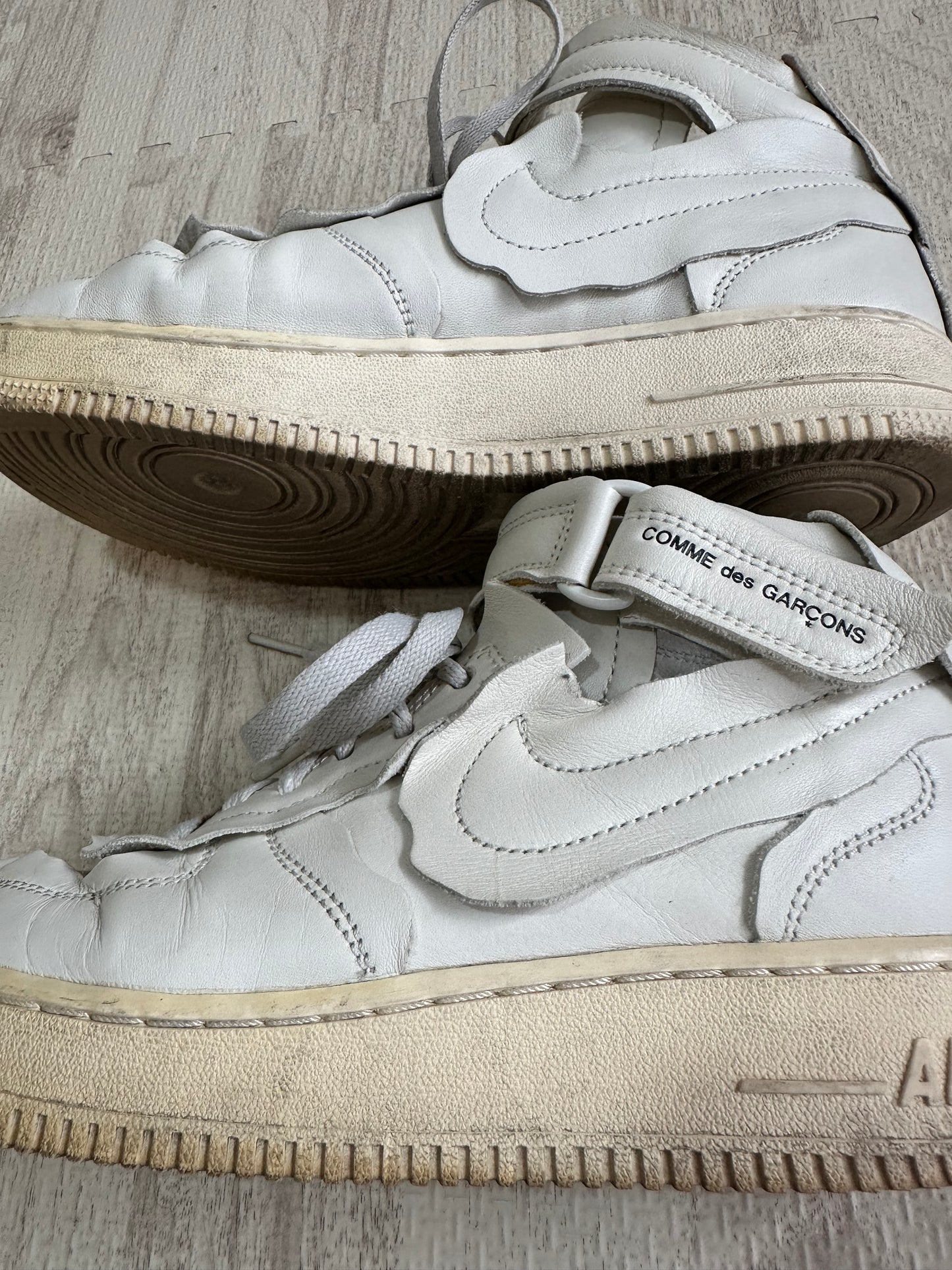 Comme des Garcons - NIKE × COMME des GARCONS Air Force 1 Mid White US7