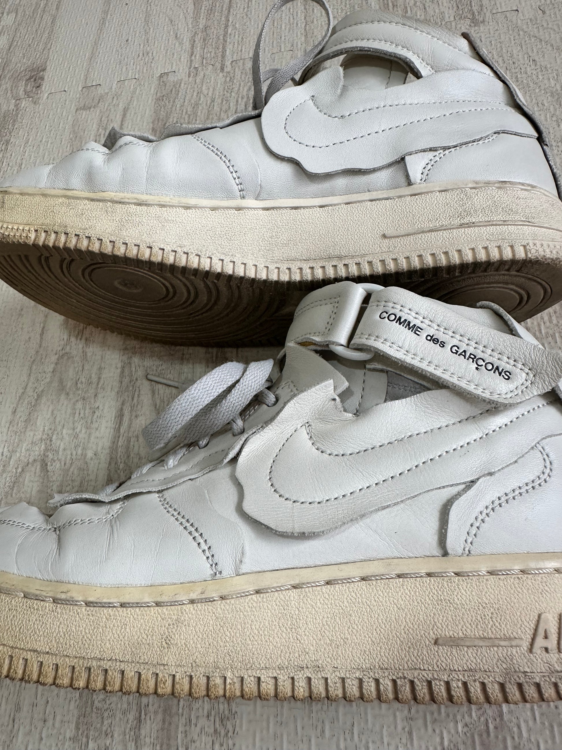 Comme des Garcons - NIKE × COMME des GARCONS Air Force 1 Mid White US7