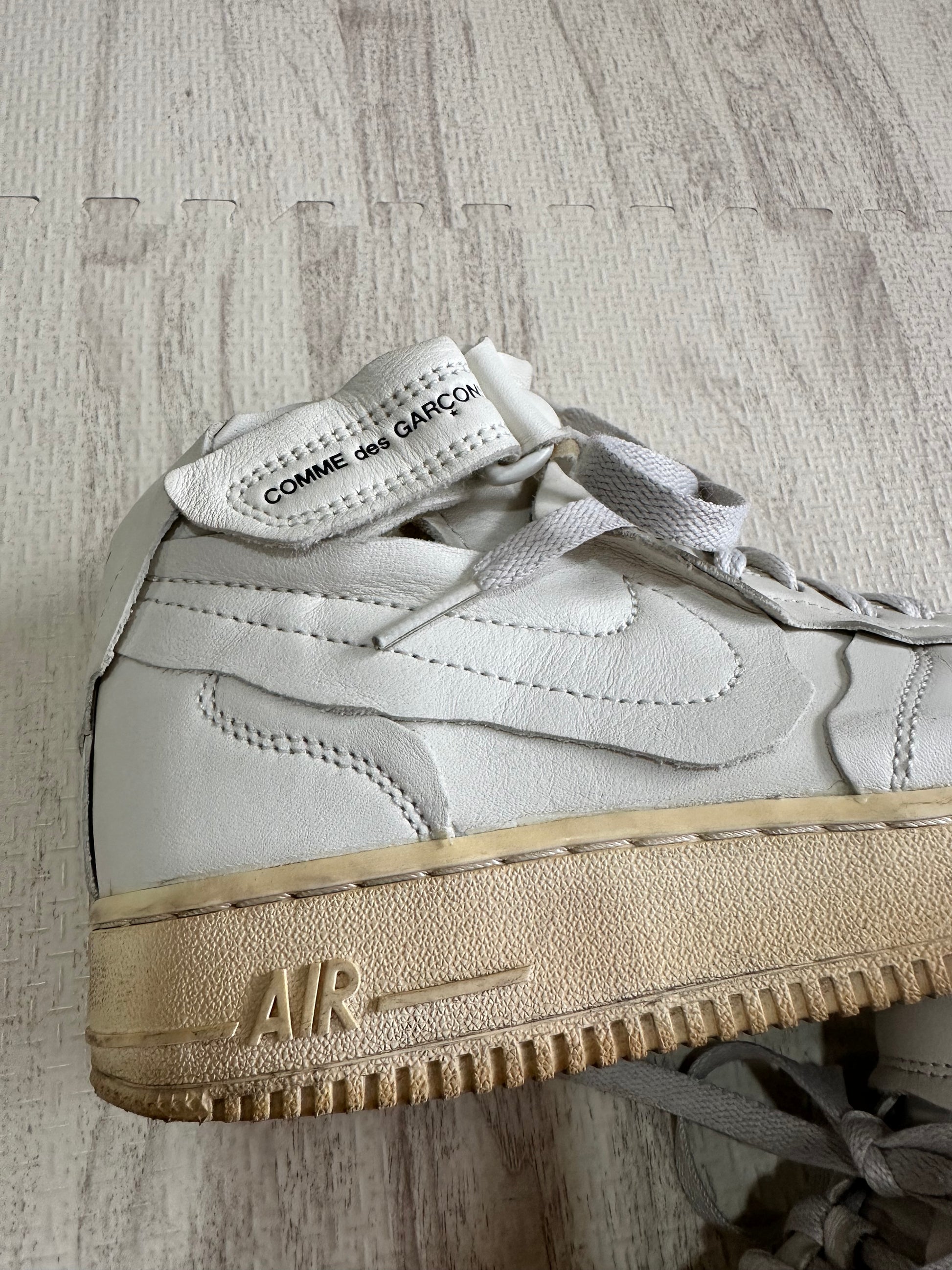 Comme des Garcons - NIKE × COMME des GARCONS Air Force 1 Mid White US7