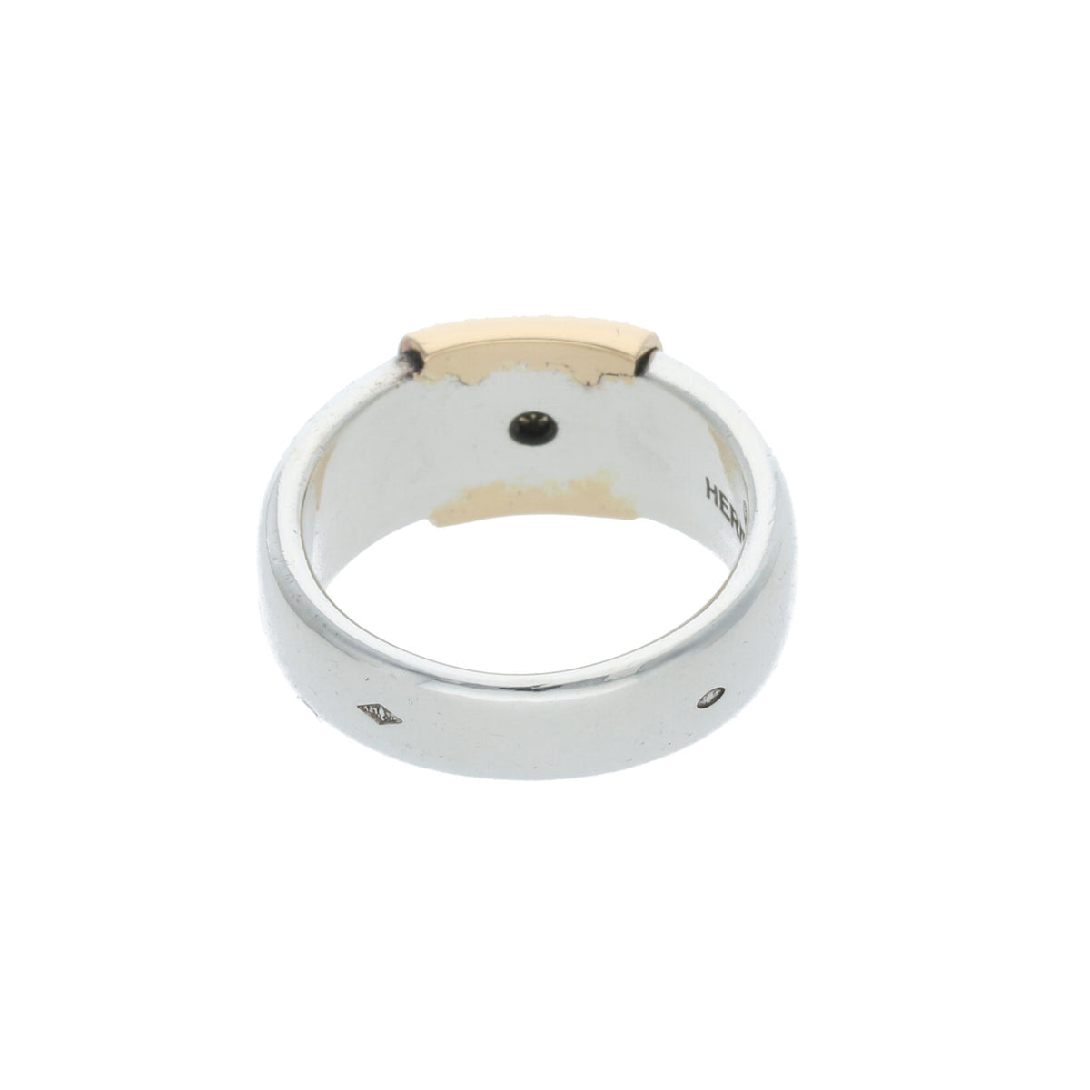 Hermes HERMÈS 1990s Silver Gold Ring