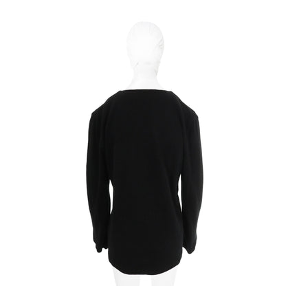 VERONIQUE BRANQUINHO Black Wool Angora Sweater Size 38