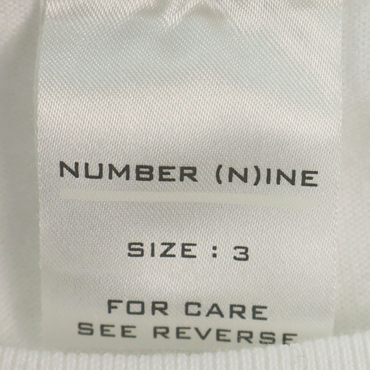 NUMBER (N)INE 2002AW Cotton T-Shirt Multi Size 3