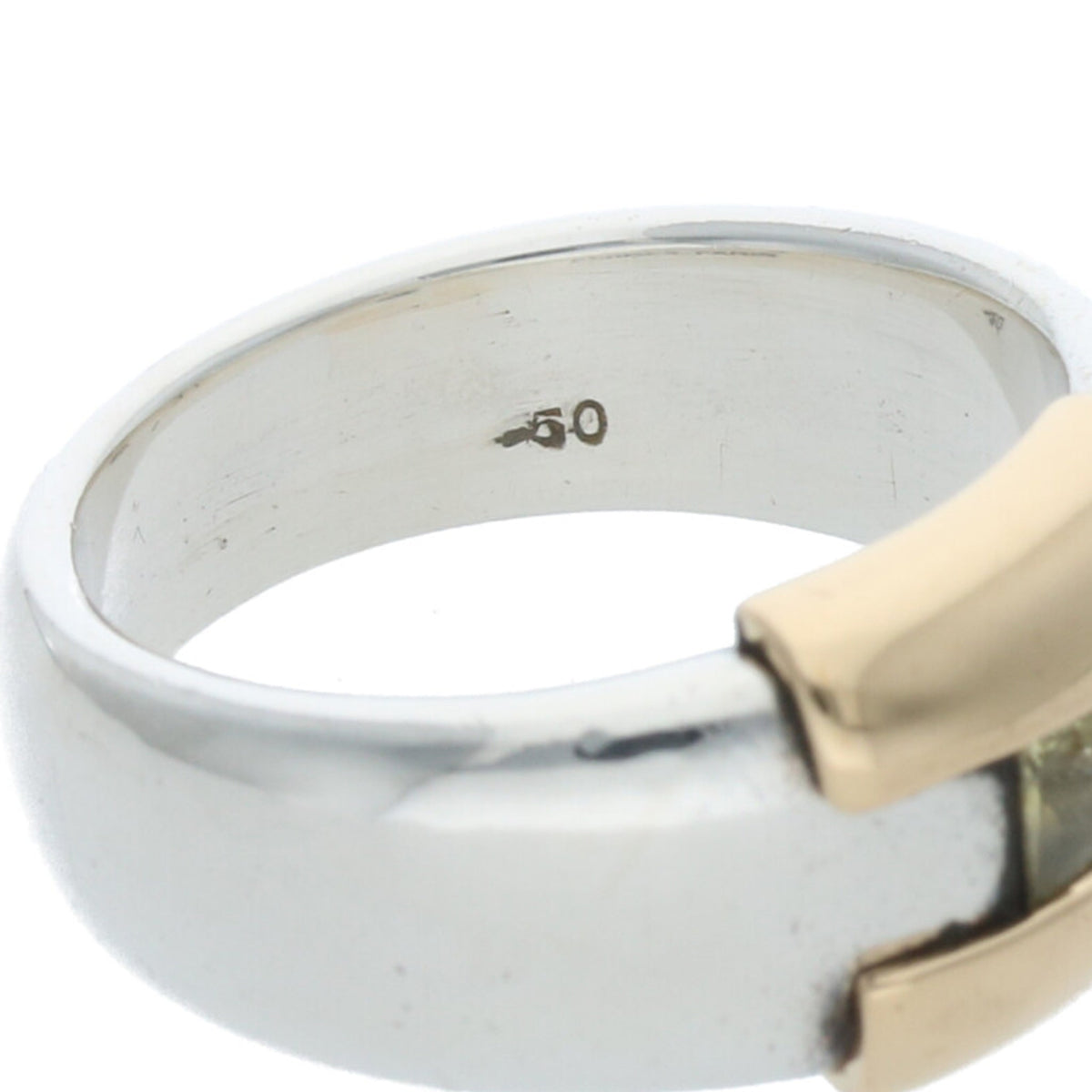 Hermes HERMÈS 1990s Silver Gold Ring
