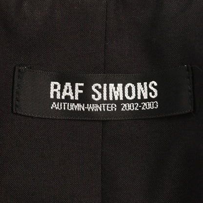 RAF SIMONS 2002 A/W Black Wool Jacket