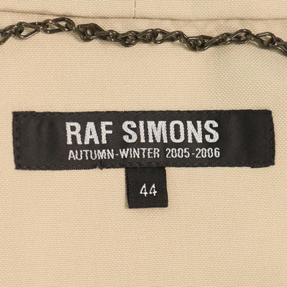 RAF SIMONS 2005 A/W Beige Cotton Coat Size 44