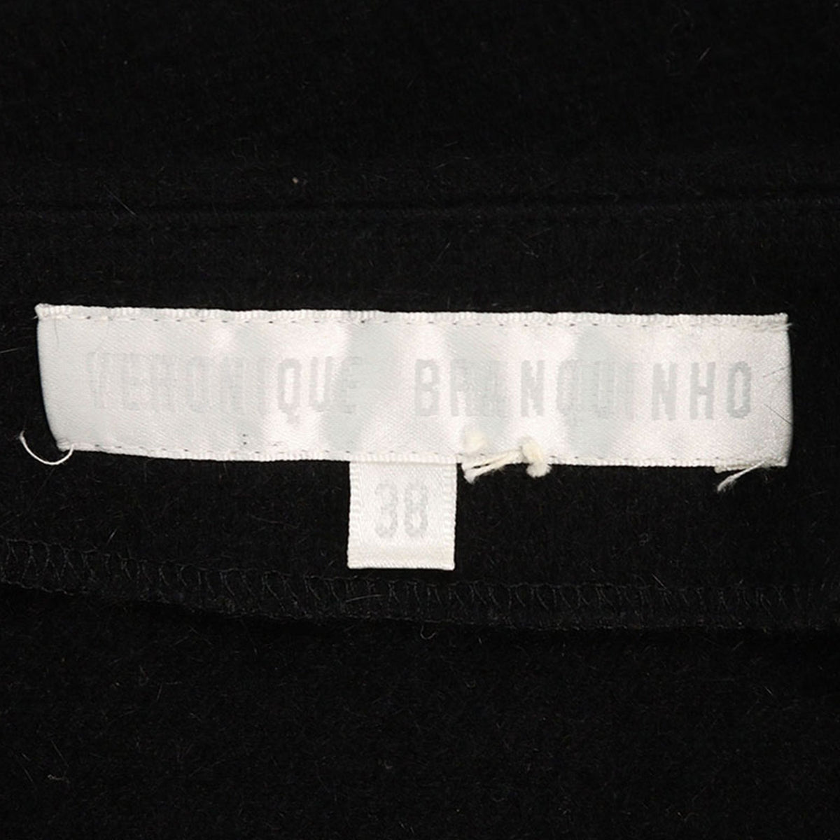 VERONIQUE BRANQUINHO Black Wool Angora Sweater Size 38