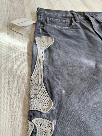 Vintage Kapital Bottoms - Kapital Bone Denim Shirts Size 32 - Authentic Archive