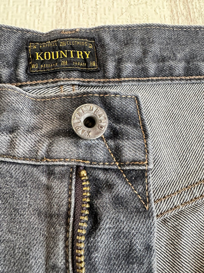 Vintage Kapital Bottoms - Kapital Bone Denim Shirts Size 32 - Authentic Archive
