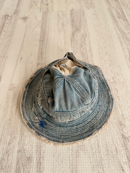 Vintage Kapital Accessory - Kapital 11.5Oz Denim Old Man And Sea HAT - Authentic Archive