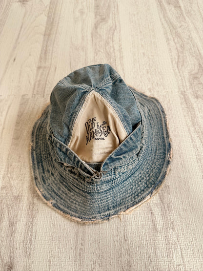 Vintage Kapital Accessory - Kapital 11.5Oz Denim Old Man And Sea HAT - Authentic Archive