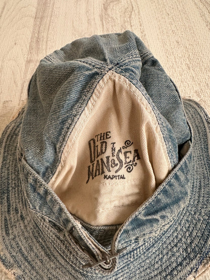 Vintage Kapital Accessory - Kapital 11.5Oz Denim Old Man And Sea HAT - Authentic Archive