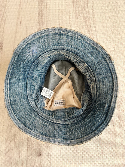 Vintage Kapital Accessory - Kapital 11.5Oz Denim Old Man And Sea HAT - Authentic Archive